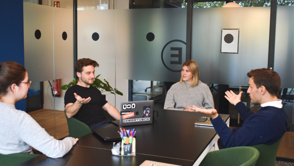 VirtualizedIT team members collaborating on digital solutions
